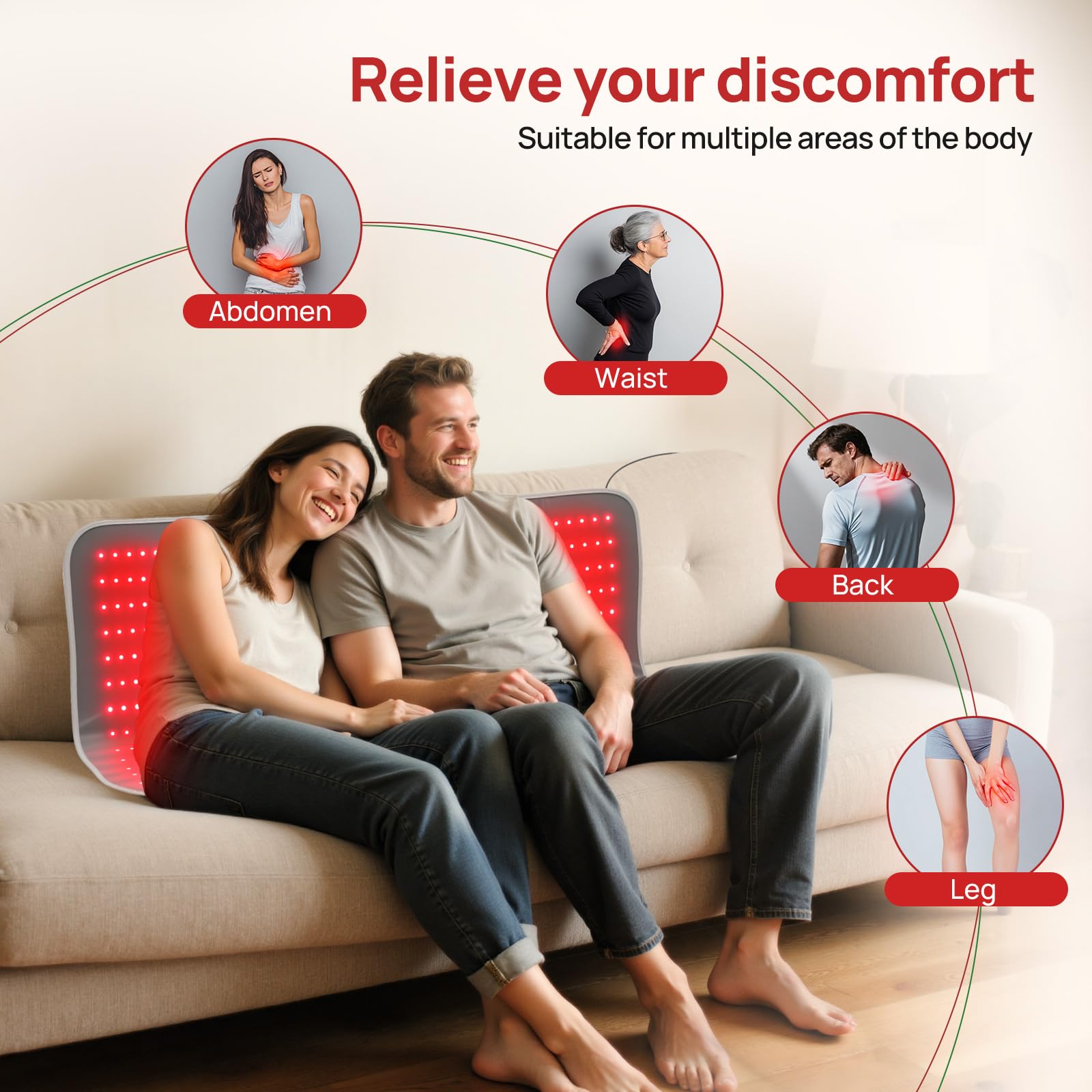 Charmpilot mat with secure strap for back and shoulders use.