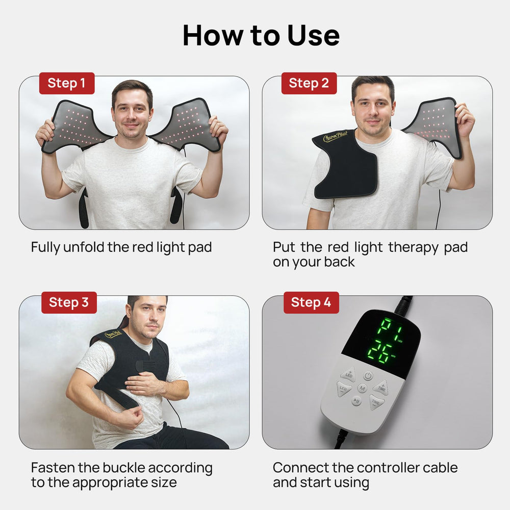 Adjustable strap on Charmpilot for a secure neck fit during movement.