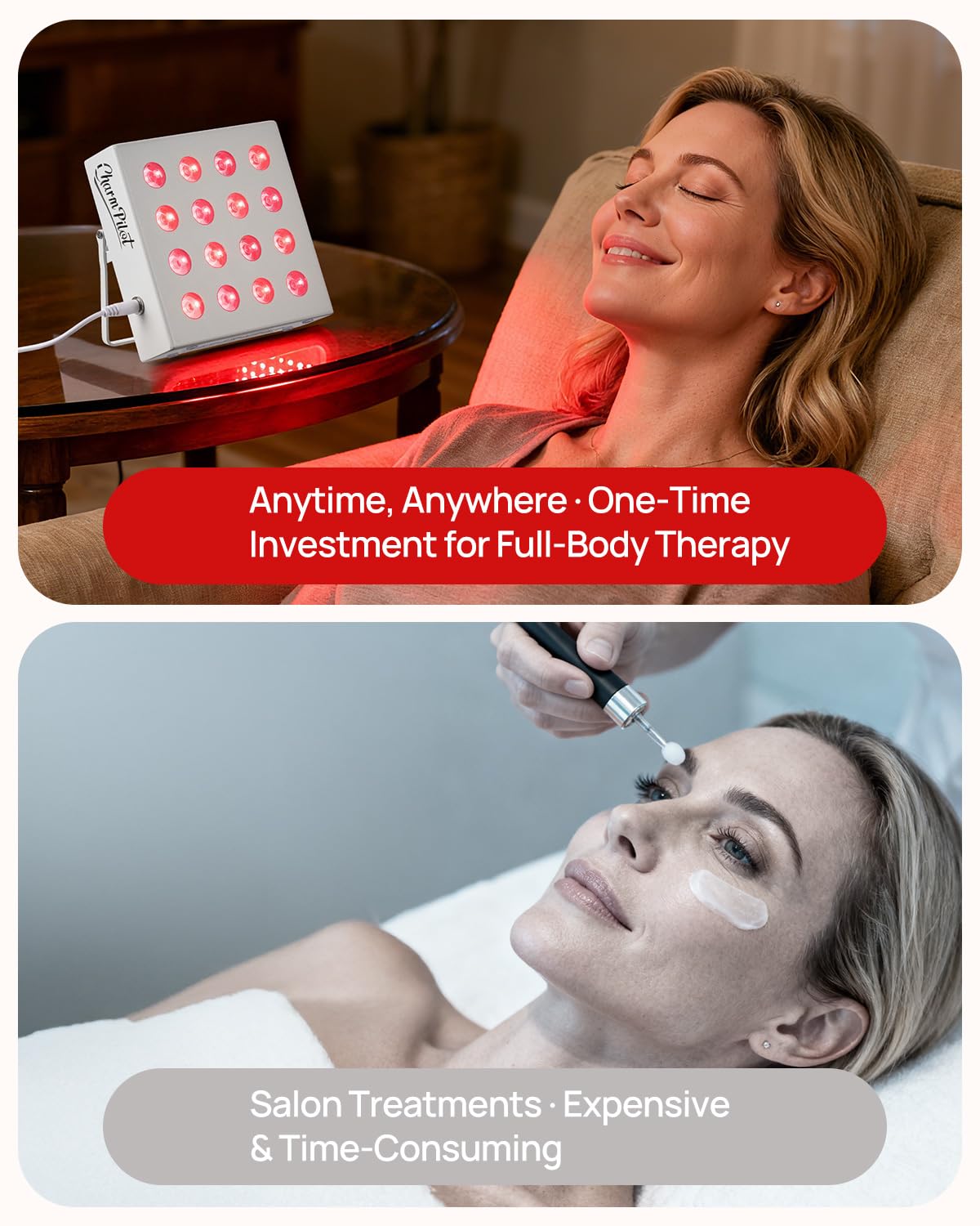 Charmpilot complete therapy kit ready for gifting and non-invasive wellness routines.