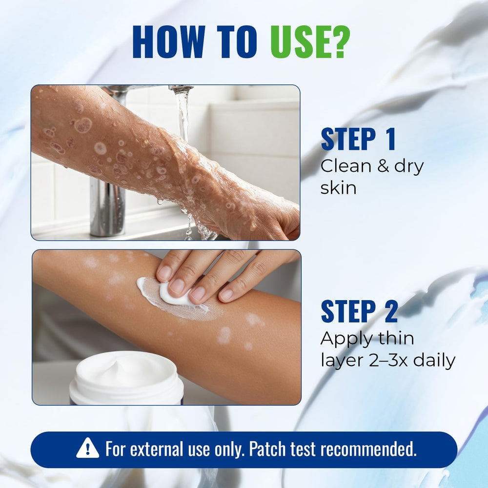 CHARMPOO applied to foot area for comfort