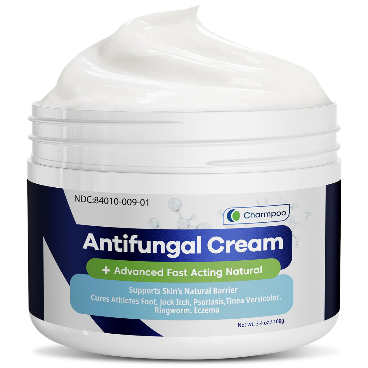 CHARMPOO antifungal cream tube front view for quick relief