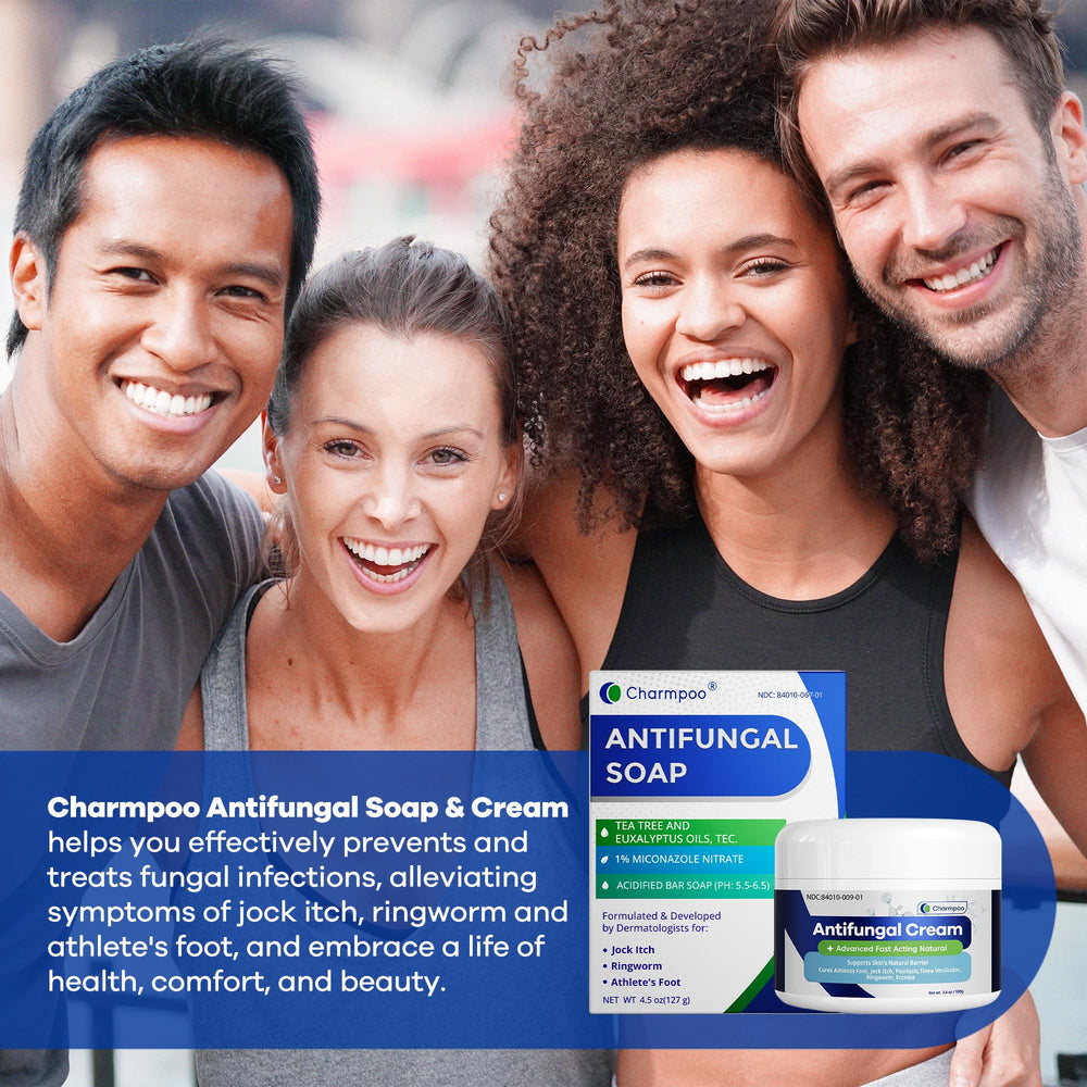 pH-balanced, gentle soap safe for body and feet