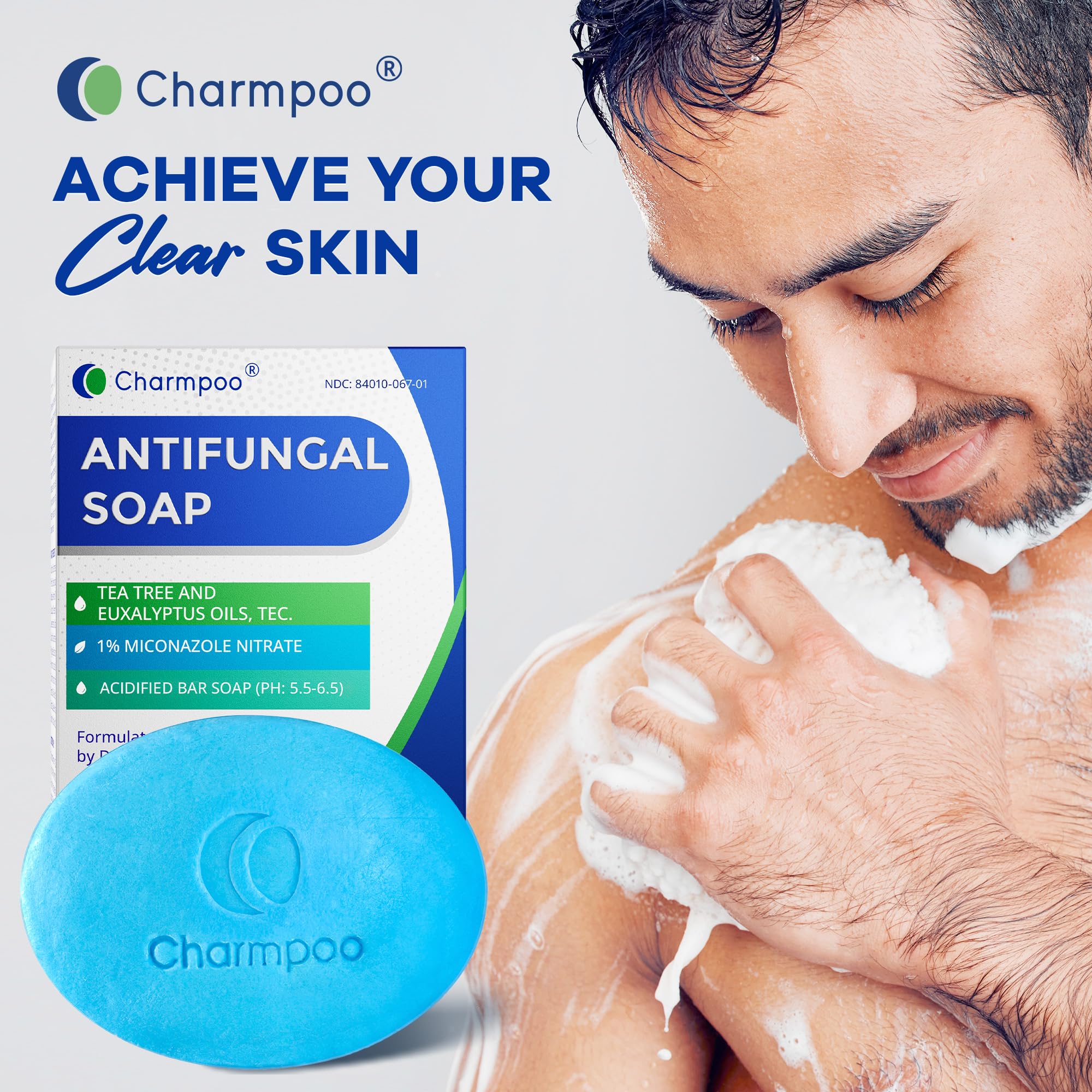 CHARMPOO soap foaming net included to create rich foam