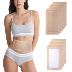 CHAVELLY Castor Oil Pack Wraps outer dimensions 11x6.2 inches for comfortable abdominal coverage.