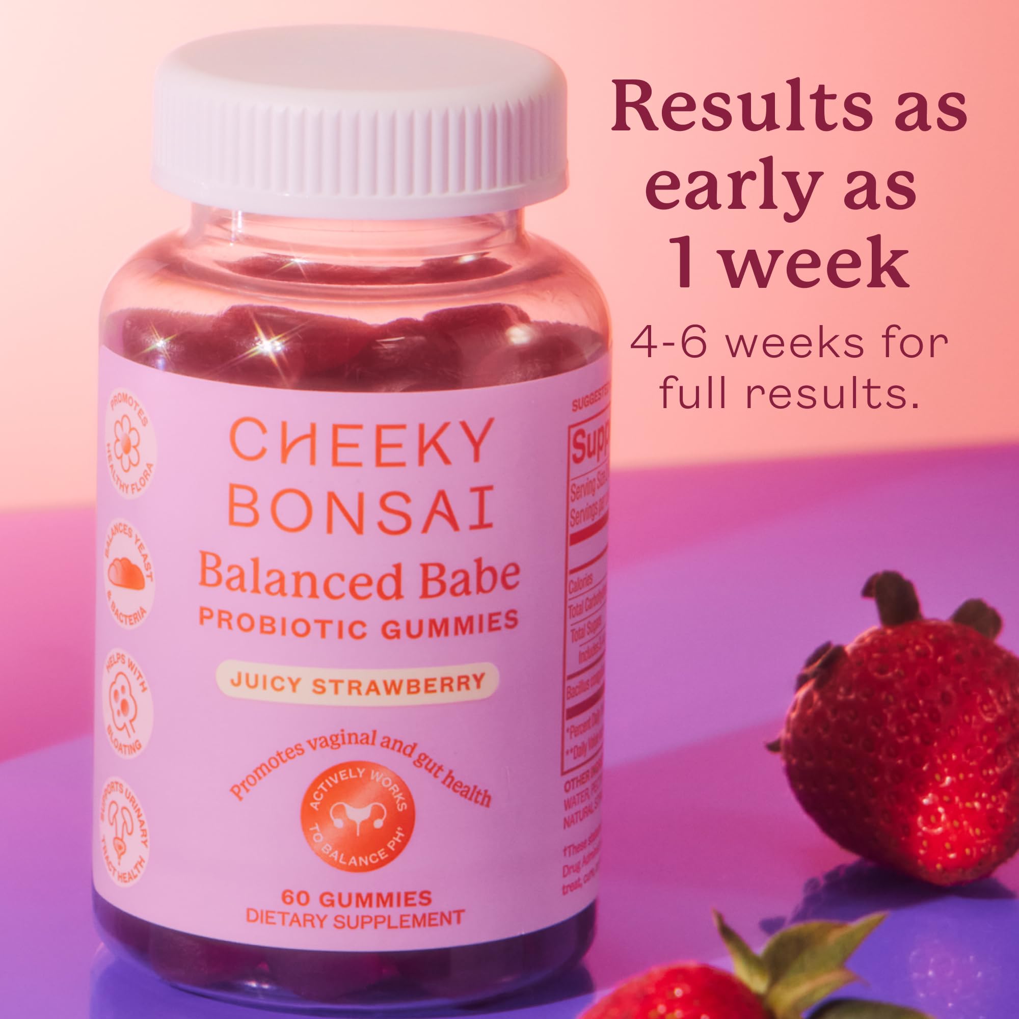 Cheeky Bonsai vaginal health packaging highlights odor management and pH support