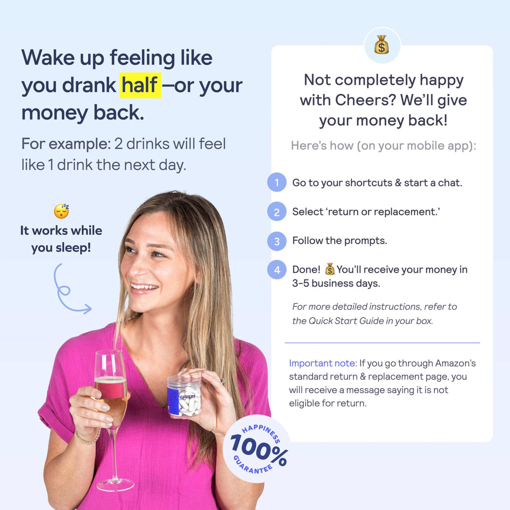 Cheers Classic Combo ingredients label emphasizing transparency and clarity