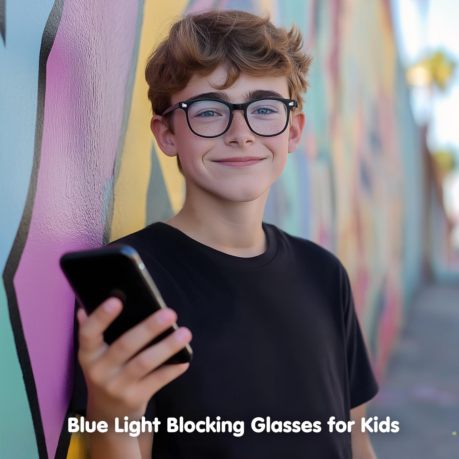 CHEERS DEVICES adjustable temples kids glasses, grows with child