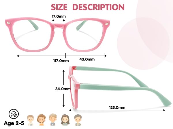 CHEERS DEVICES adjustable frames grow with children for daily wear.