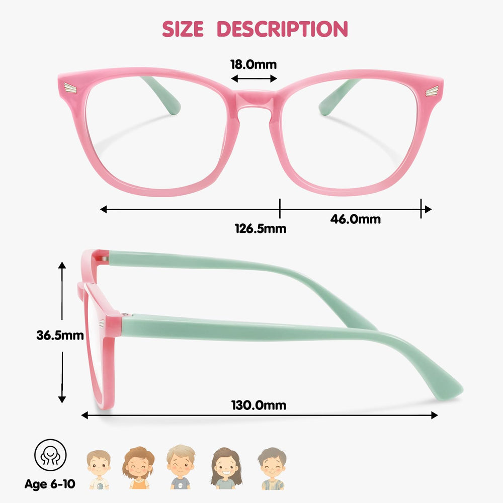 CHEERS DEVICES blue light glasses for kids anti-glare closeup lenses for screen time
