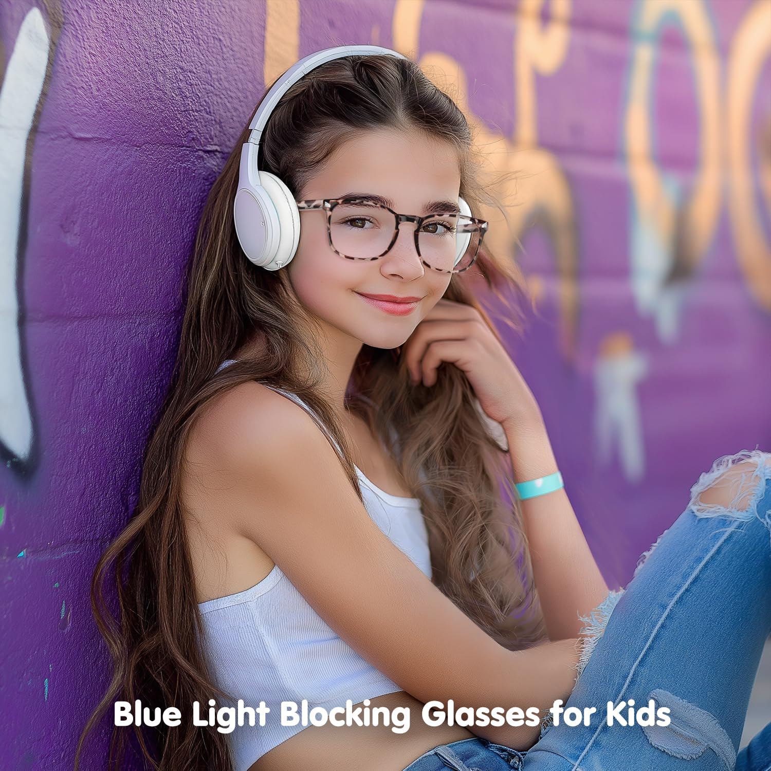 CHEERS DEVICES fake glasses for kids, stylish no-prescription eyewear
