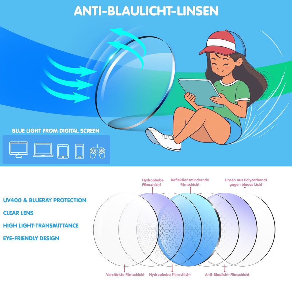 Gafas CHEERS DEVICES ligeras con marco cómodo para uso prolongado