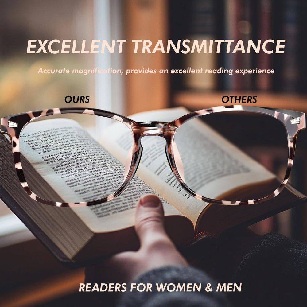 CHEERS DEVICES leopard color 3.0x reading glasses for stylish, versatile daily use.
