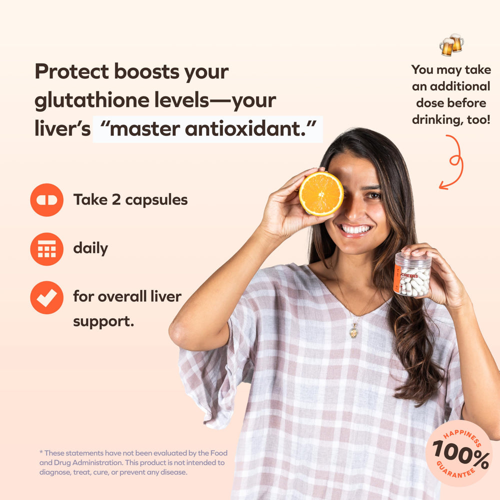 Cheers Liver Combo Protect bottle highlighting daily liver support