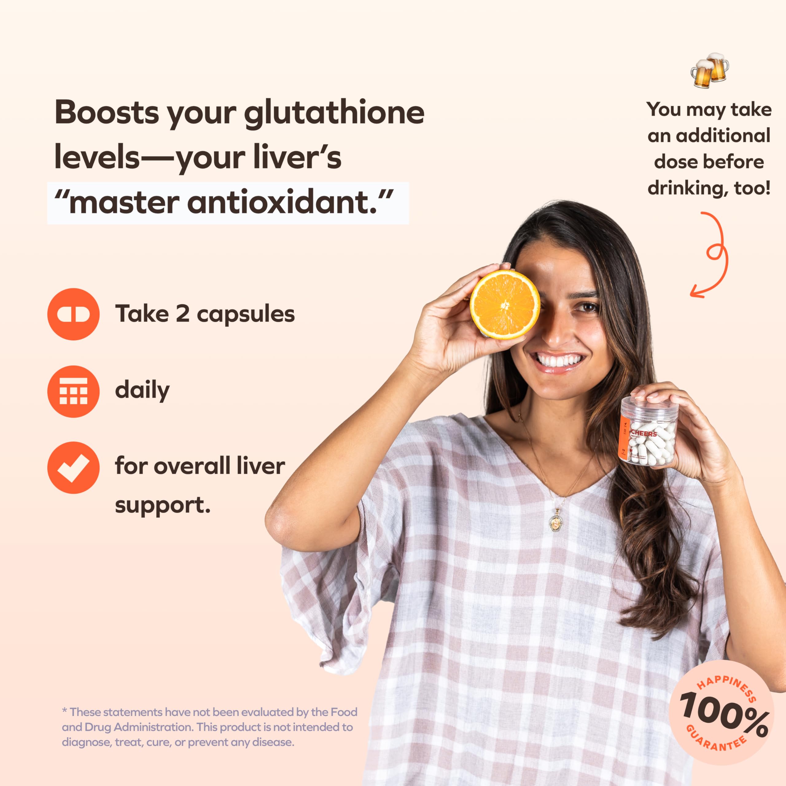 Cheers Protect capsules closeup highlights vegetarian formula for steady antioxidant support.