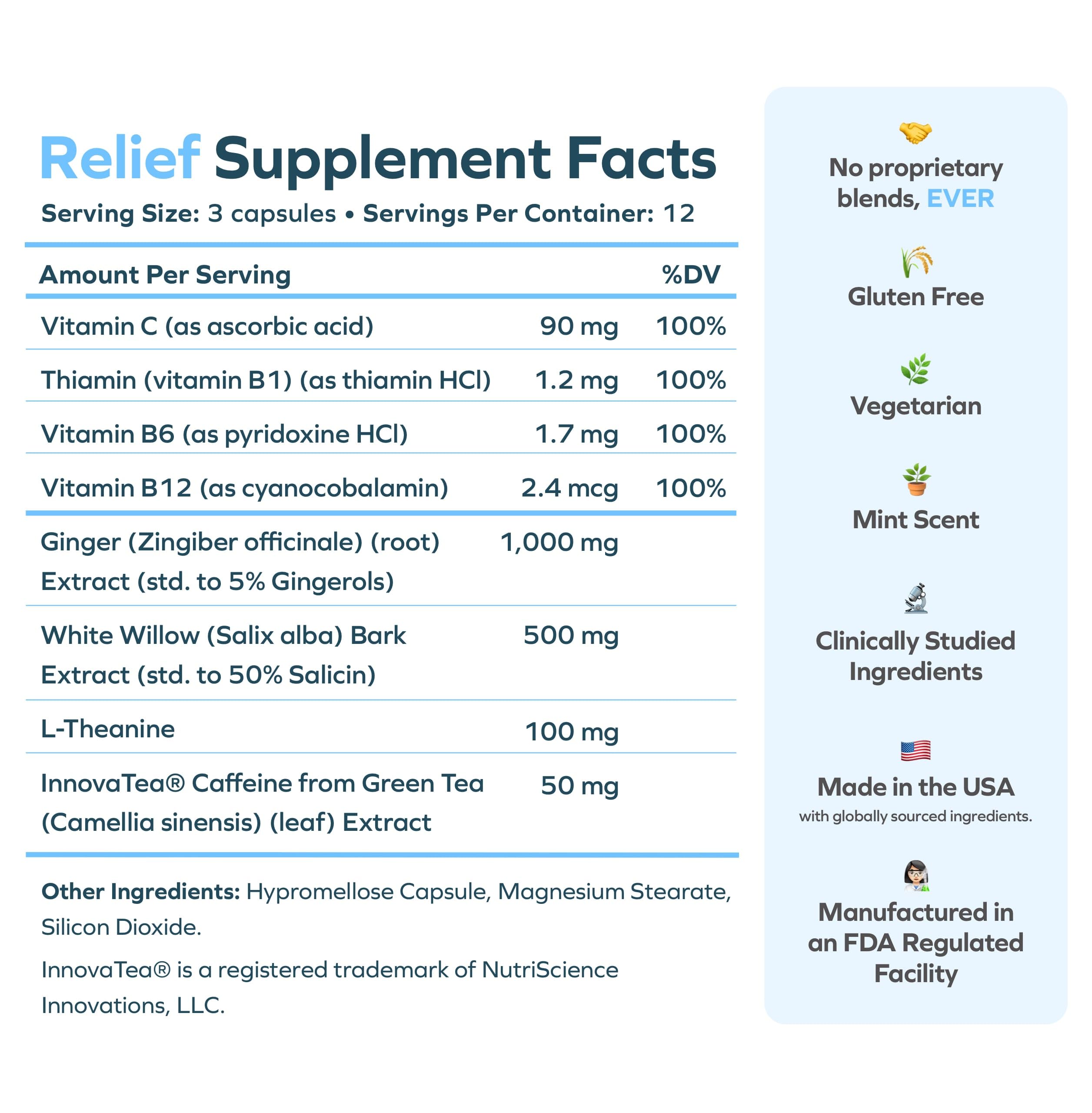 Cheers Relief white willow bark in natural blend