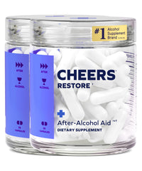 Cheers Restore capsules highlight DHM and cysteine for post-drinking recovery