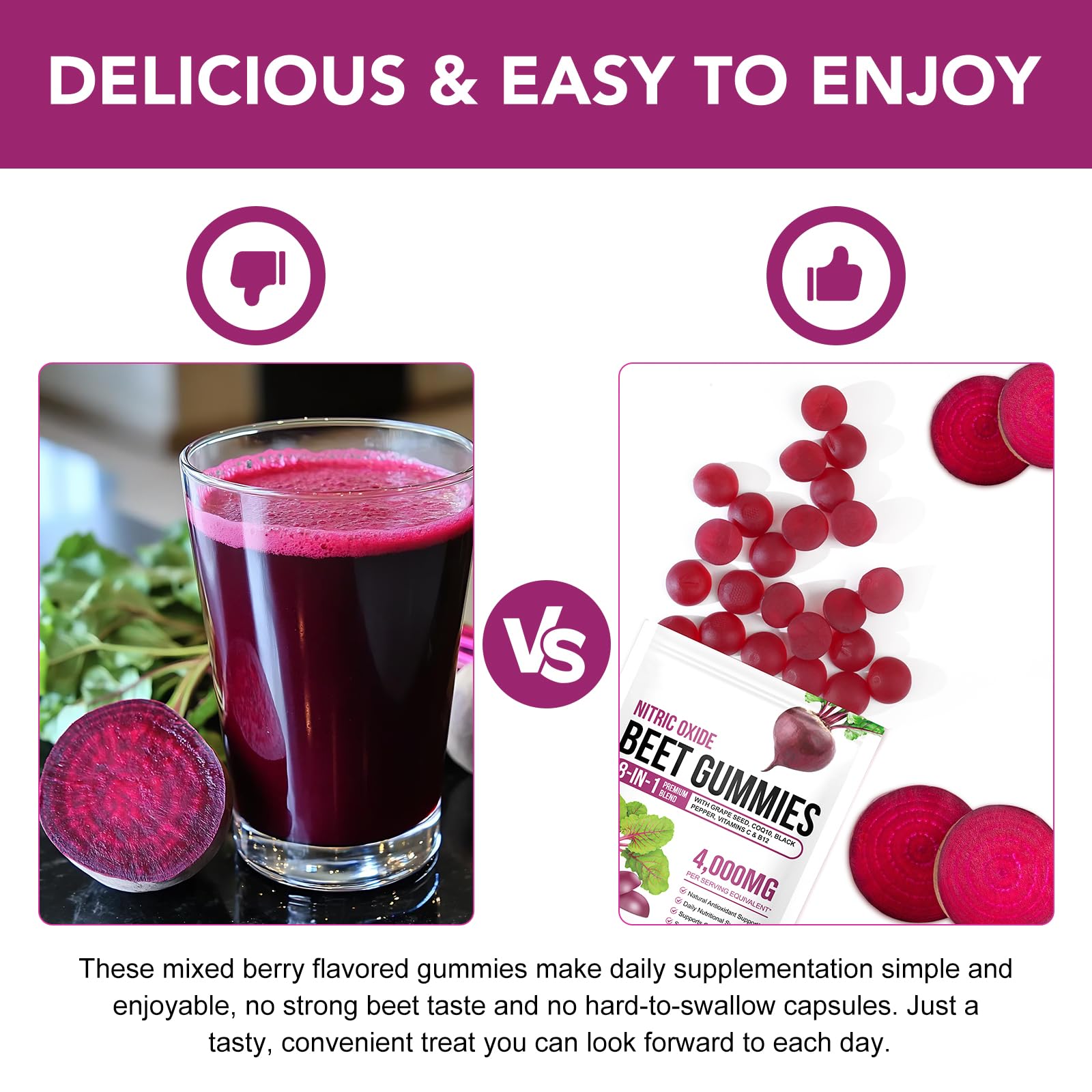 chenyayun beet root gummies natural fruit flavor makes intake enjoyable