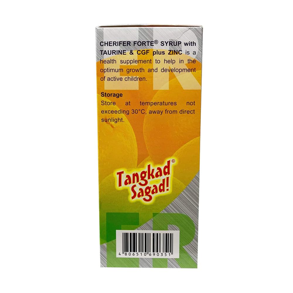 Cherifer Forte Syrup measuring spoon demonstrates easy dosing for kids
