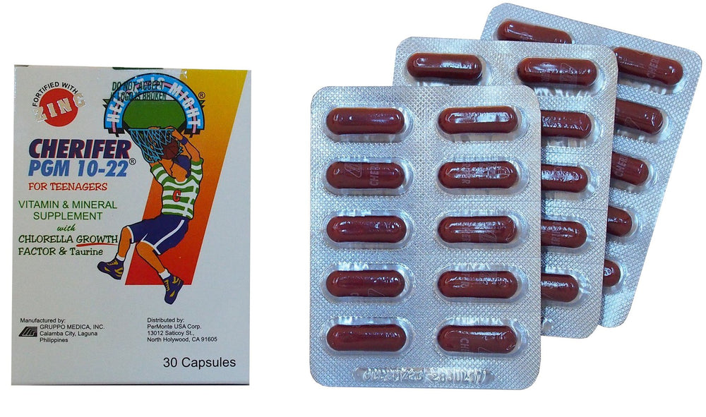 Cherifer PGM 10-22 bottle for teen daily nutrition support