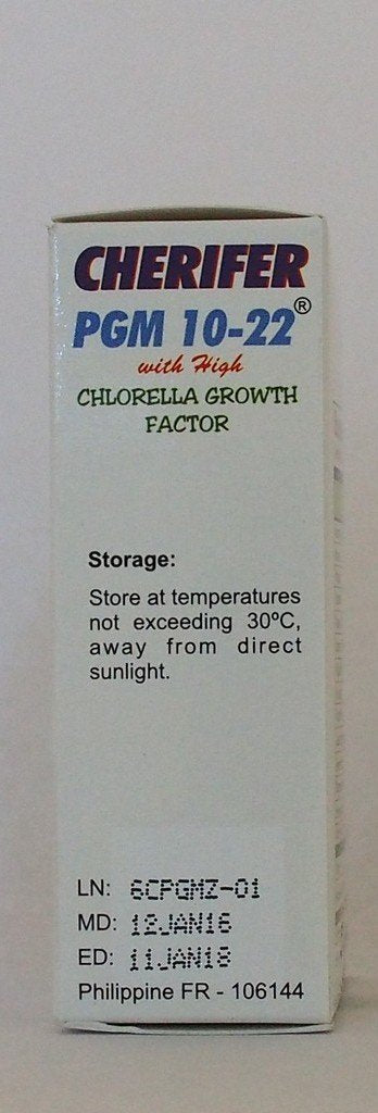 Cherifer PGM 10-22 bottle highlights zinc and CGF for immune support