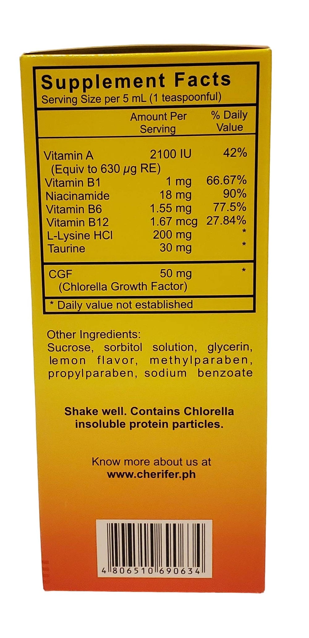 Cherifer Syrup dosing spoon ready for easy daily measurement
