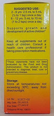 Cherifer syrup nutrition label close-up on packaging