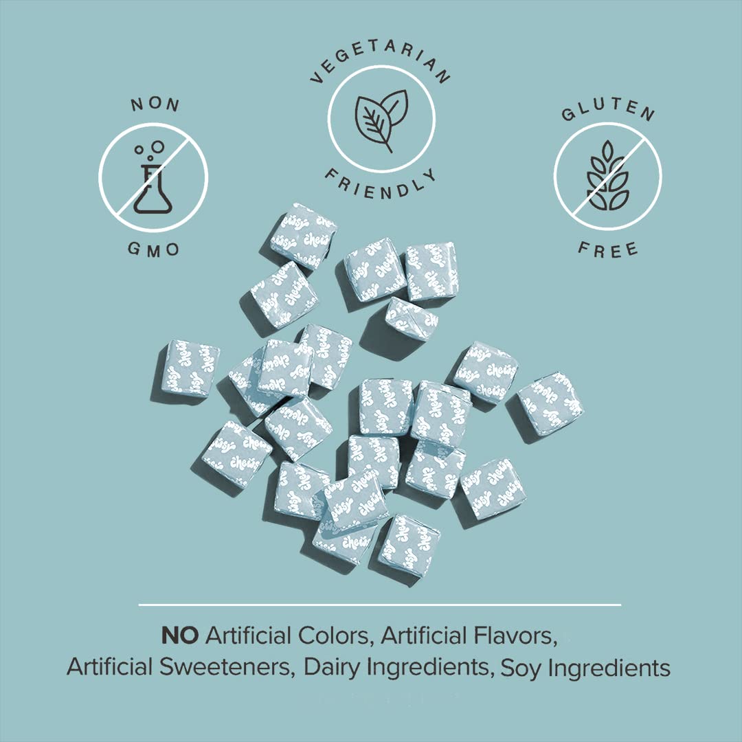 Chewsy So Long Stress gluten-free non-GMO packaging designed for safety.