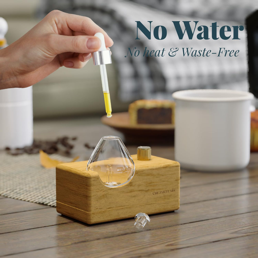 CHEZARTEMIS Waterdrop Glass Diffuser compact design ideal for on the go