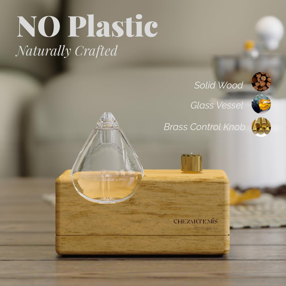 CHEZARTEMIS Waterdrop Glass Diffuser provides serene ambiance at home