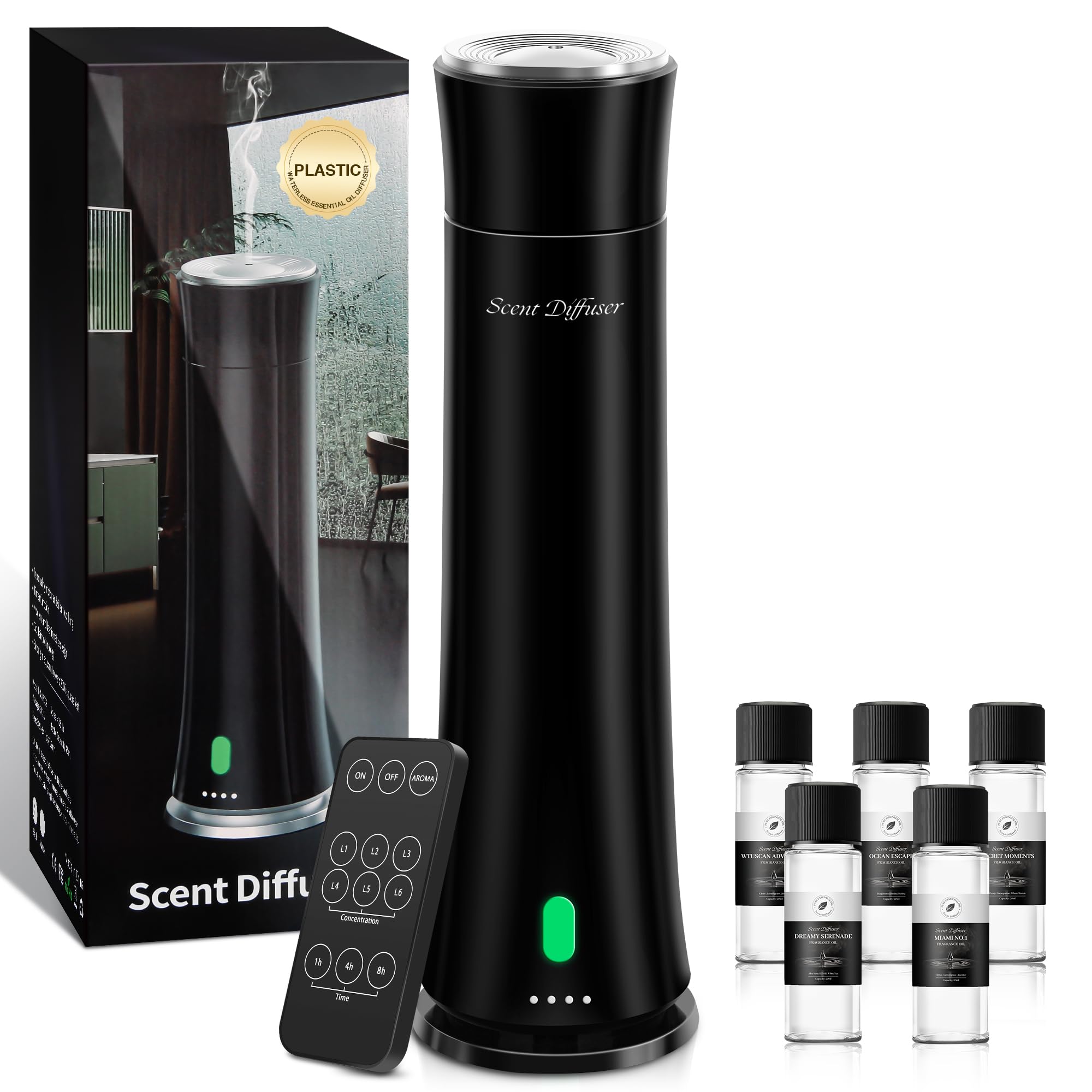 CHHZTEC Hotel Scent Diffuser tower design adds elegance with long-lasting fragrance.