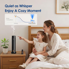 Chicsong remote control diffuser enables easy aroma scheduling.