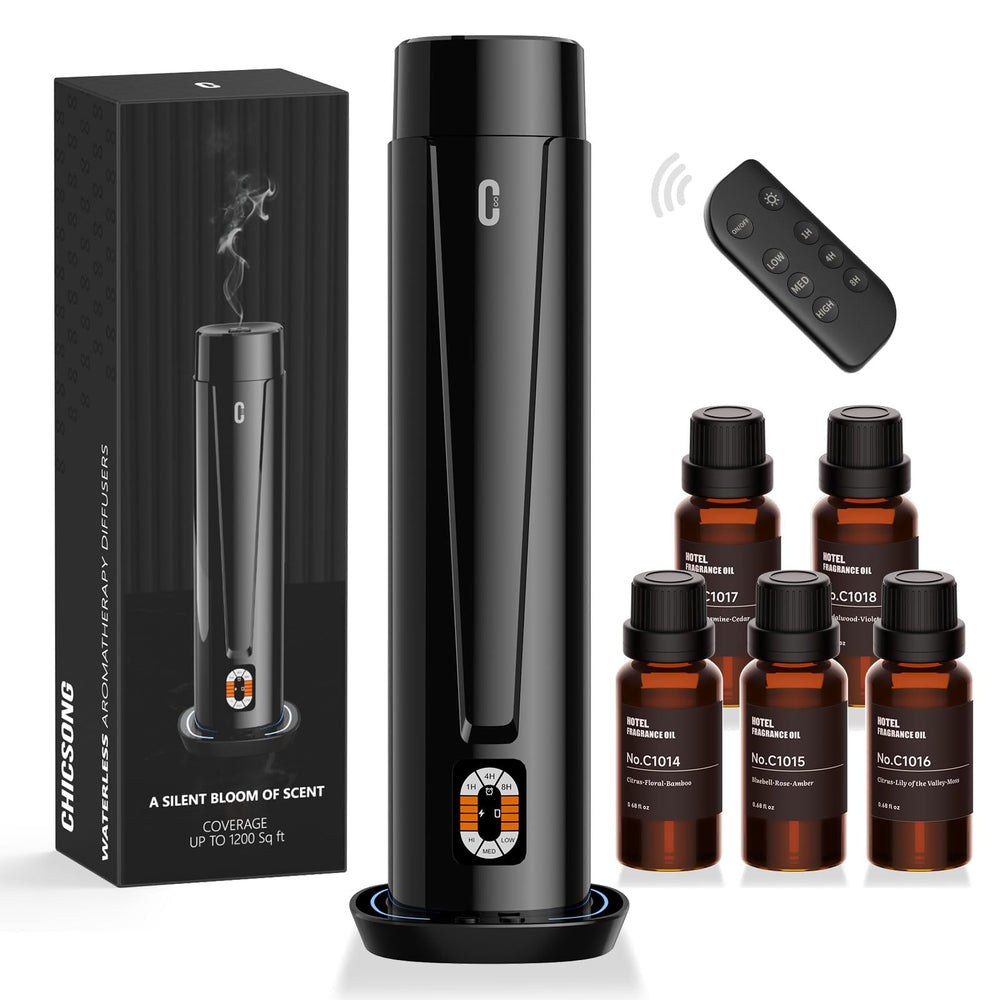 Chicsong waterless diffuser unit offers dry-mist aroma for large spaces.