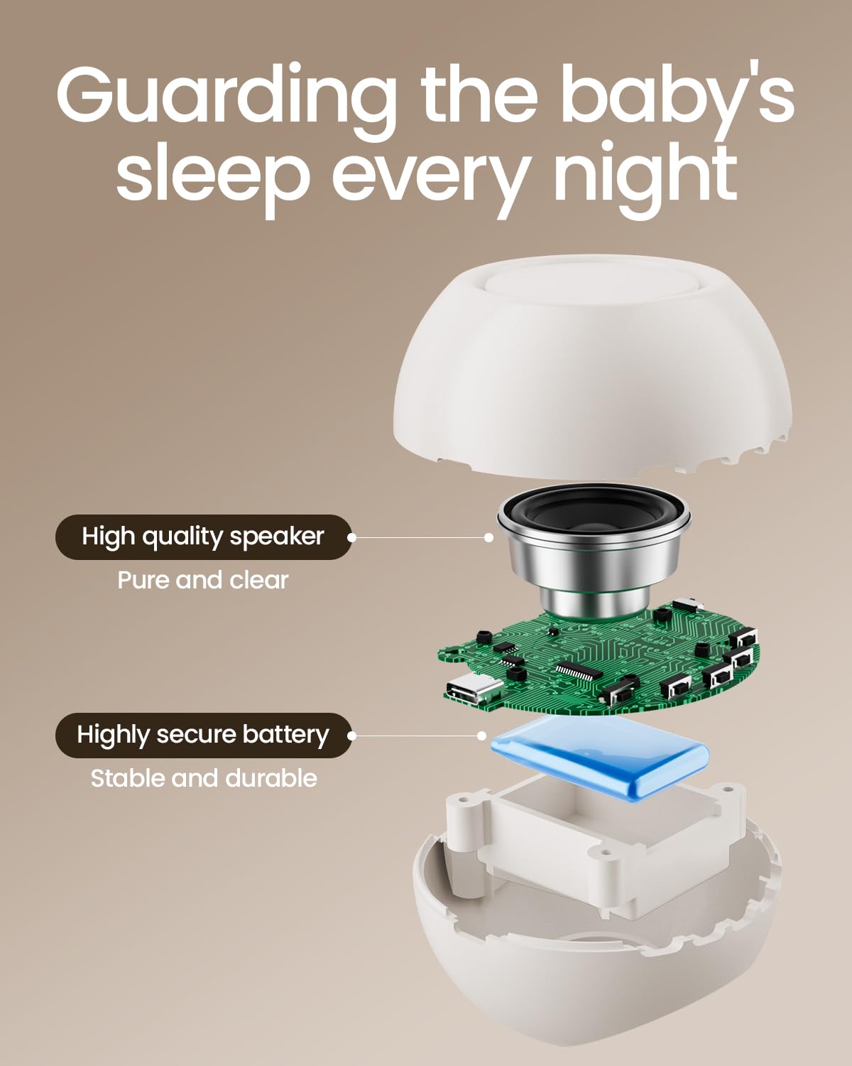 CHICWAY Bluetooth off-on flexibility lets parents stream when desired