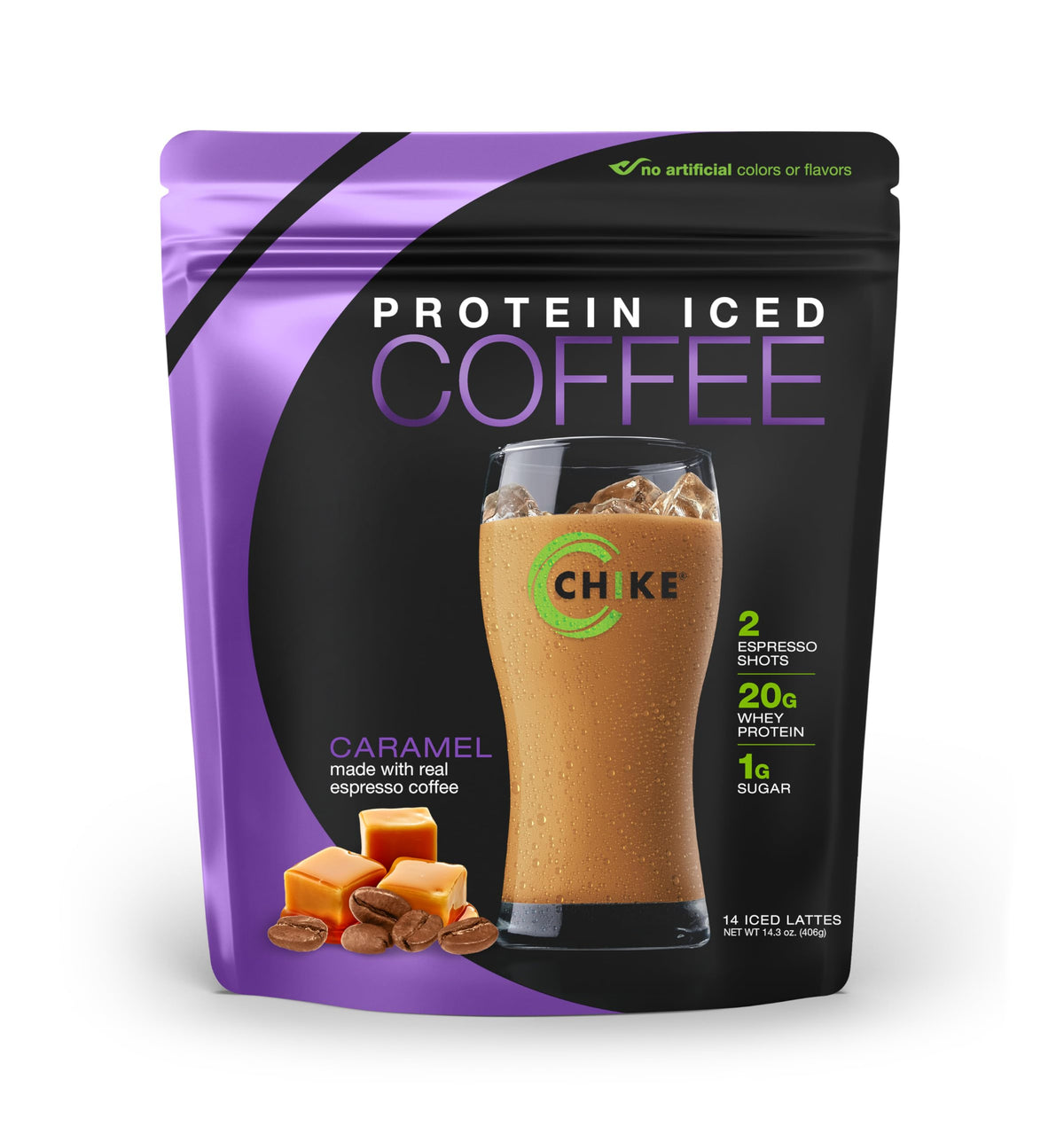 Chike Caramel High Protein Iced Coffee can with bold flavor and protein boost.