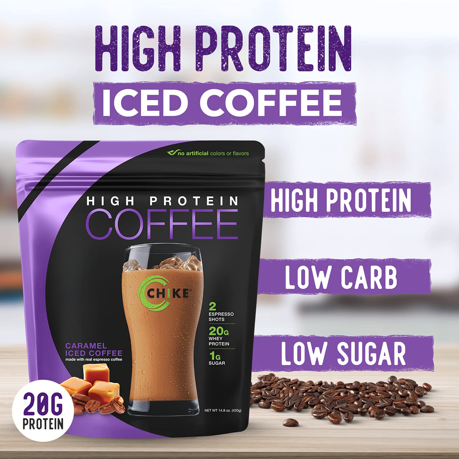 Chike sipper promotes easy on-the-go energy.