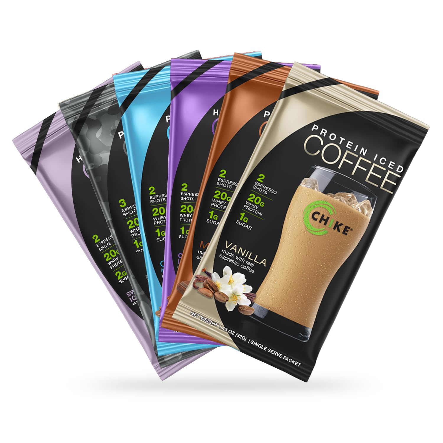 Chike mocha sampler coffee bottle pour shows protein-powered espresso for on-the-go mornings
