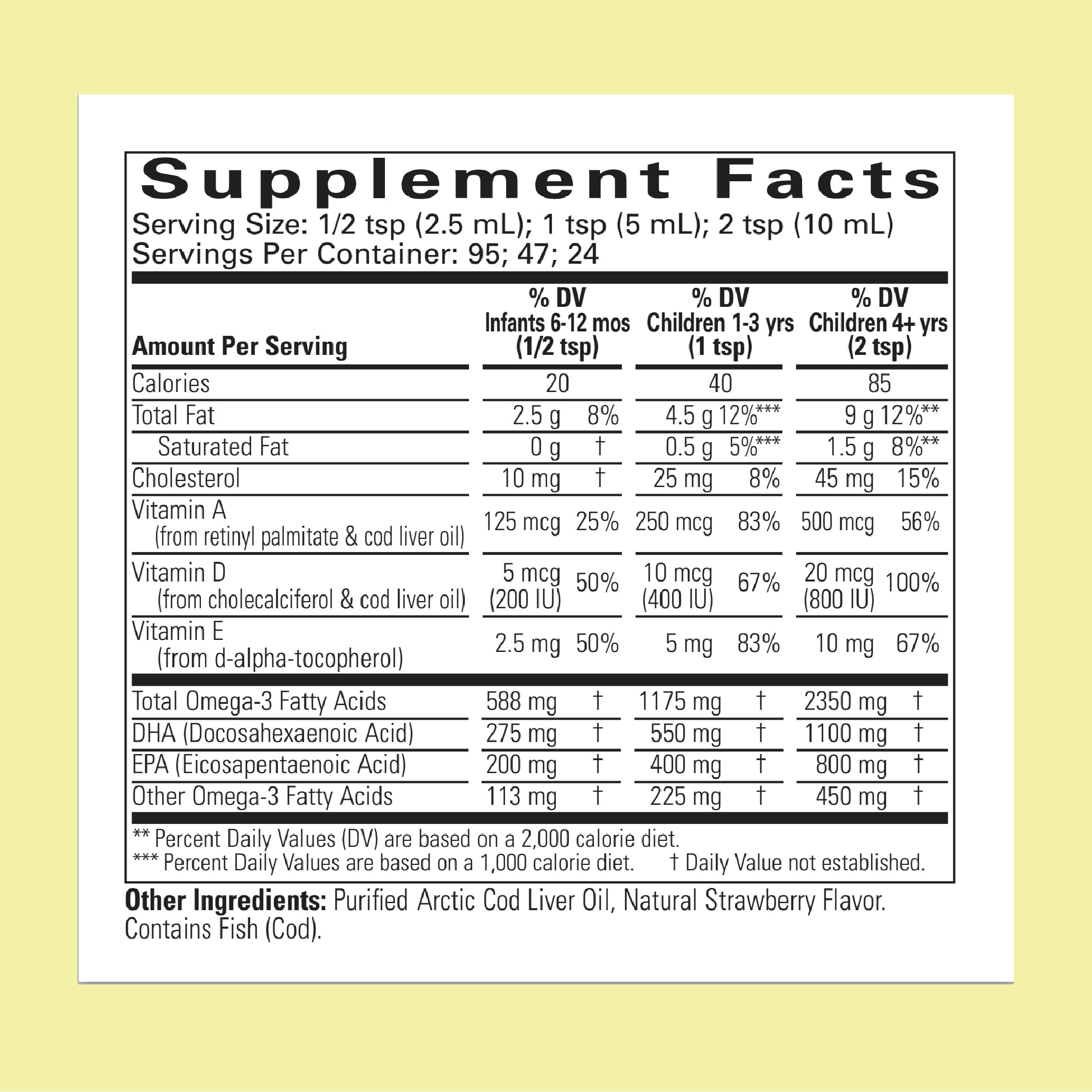 ChildLife Essentials cod liver oil pour demonstrates easy daily dosing for toddlers.