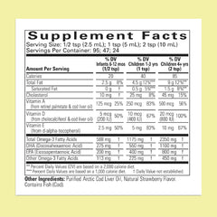 ChildLife Essentials cod liver oil pour demonstrates easy daily dosing for toddlers.