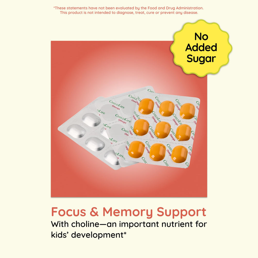 CHILDLIFE ESSENTIALS dosage chart shows 1 tablet for ages 1-12