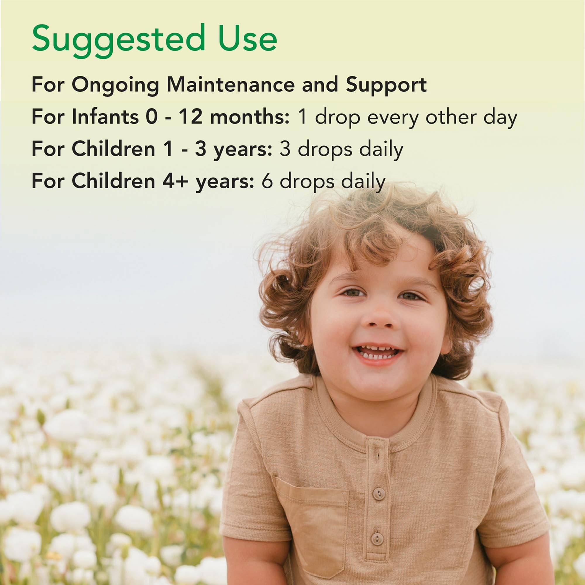 Close-up of easy-measurement dropper from CHILDLIFE Essentials