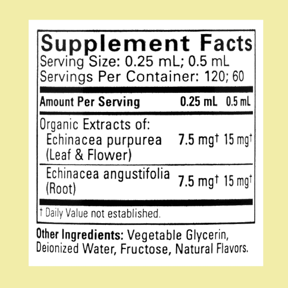 CHILDLIFE ESSENTIALS Echinacea for Kids drops being measured with the dropper for precise dosing.