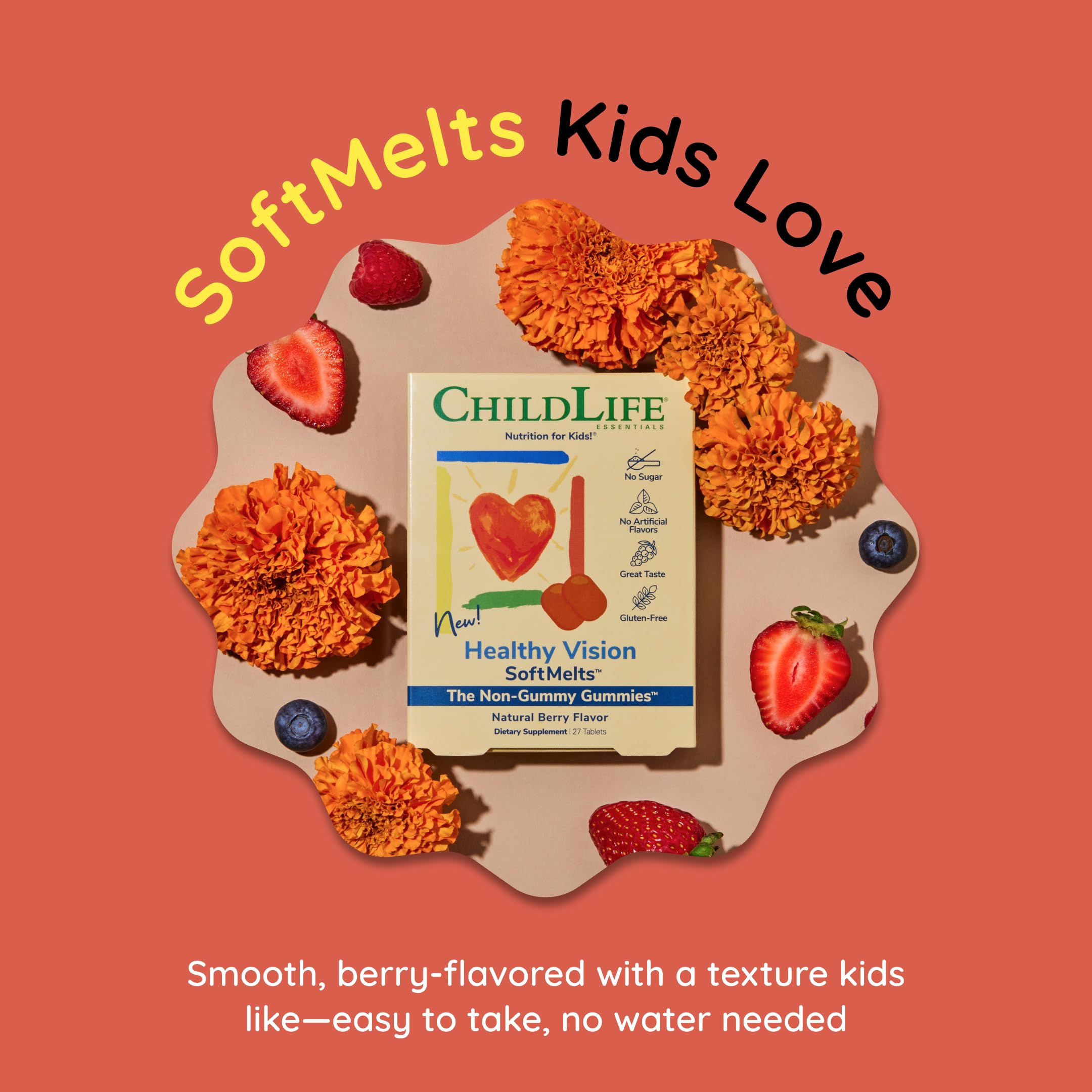 CHILDLIFE ESSENTIALS bottle open showing easy dispensing for kids.