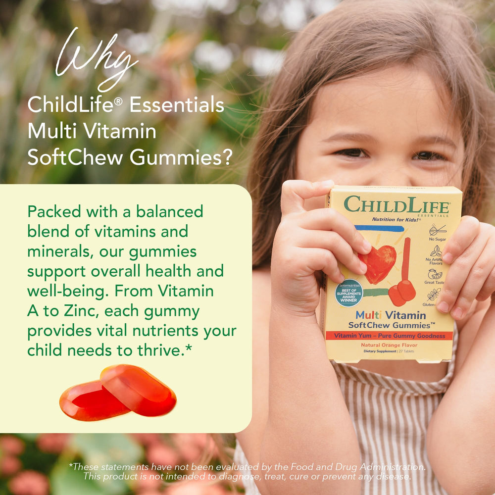 CHILDLIFE ESSENTIALS Kids Multivitamin SoftChew child enjoying flavor