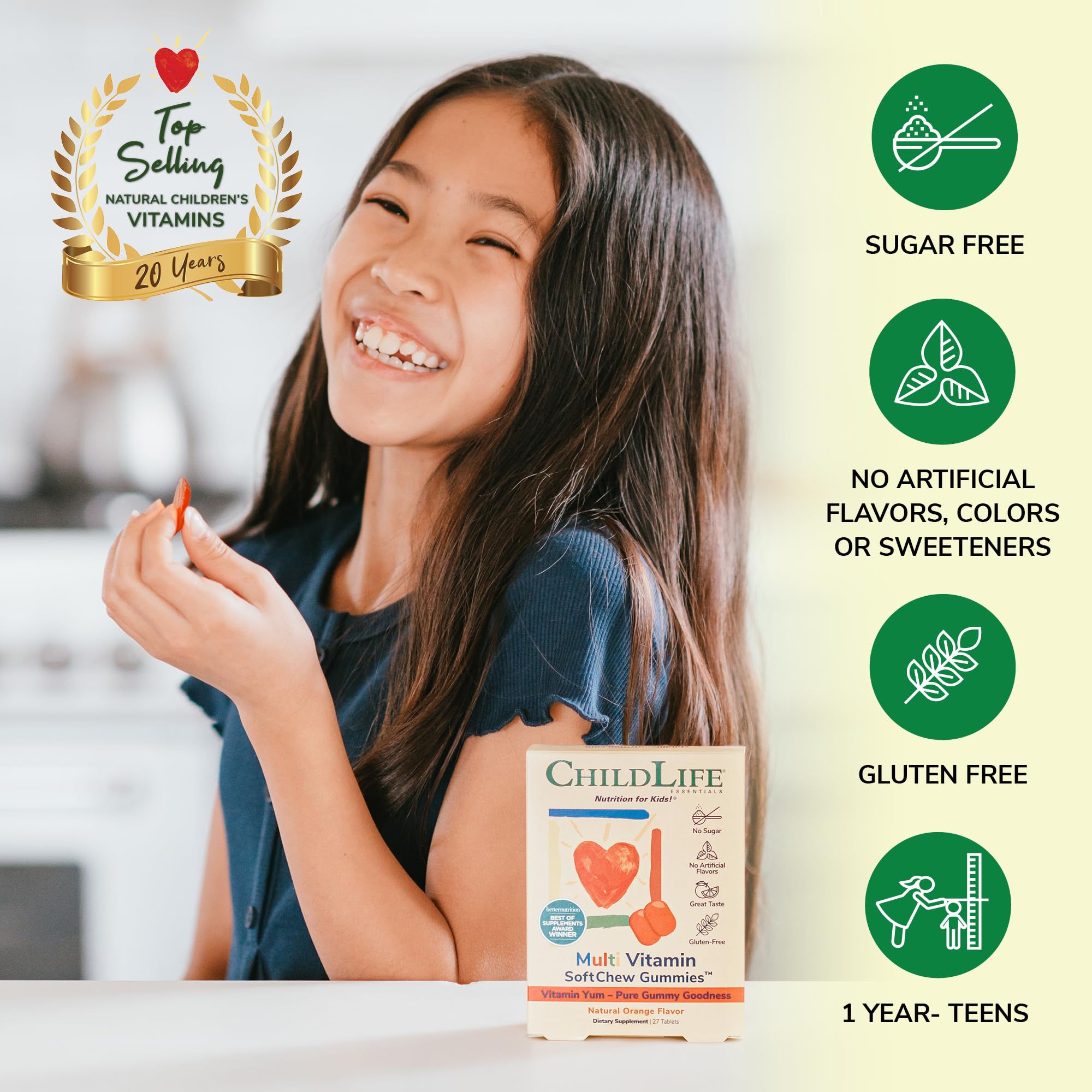 CHILDLIFE ESSENTIALS Kids Multivitamin SoftChew packaging front view