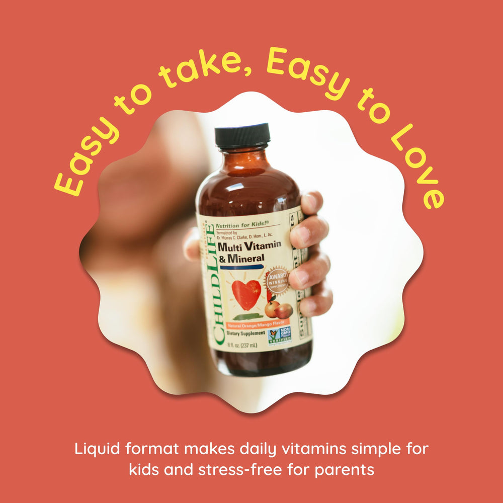 Natural Orange Mango flavor profile of CHILDLIFE Essentials.