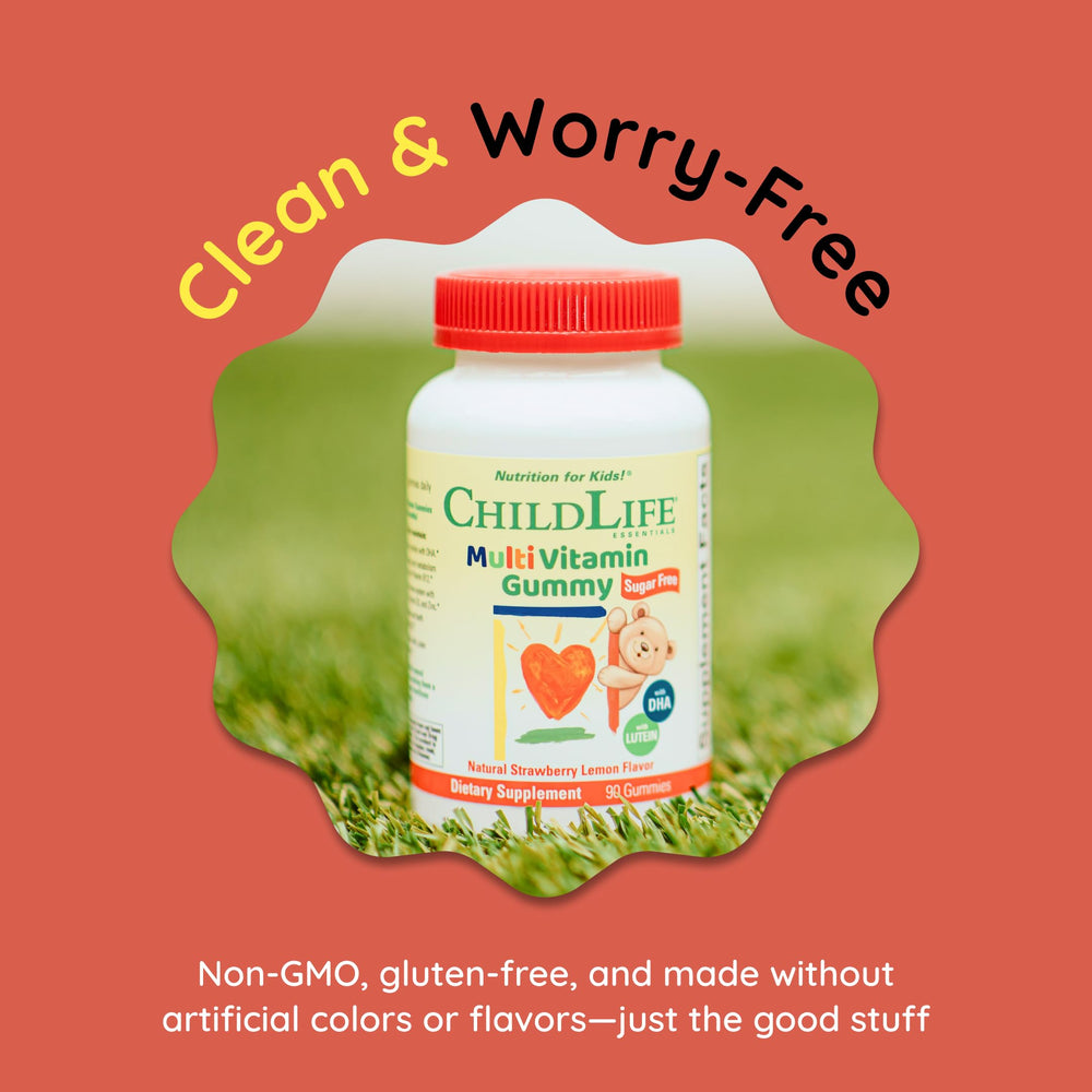 CHILDLIFE ESSENTIALS natural strawberry aroma reflected in gummies' scent