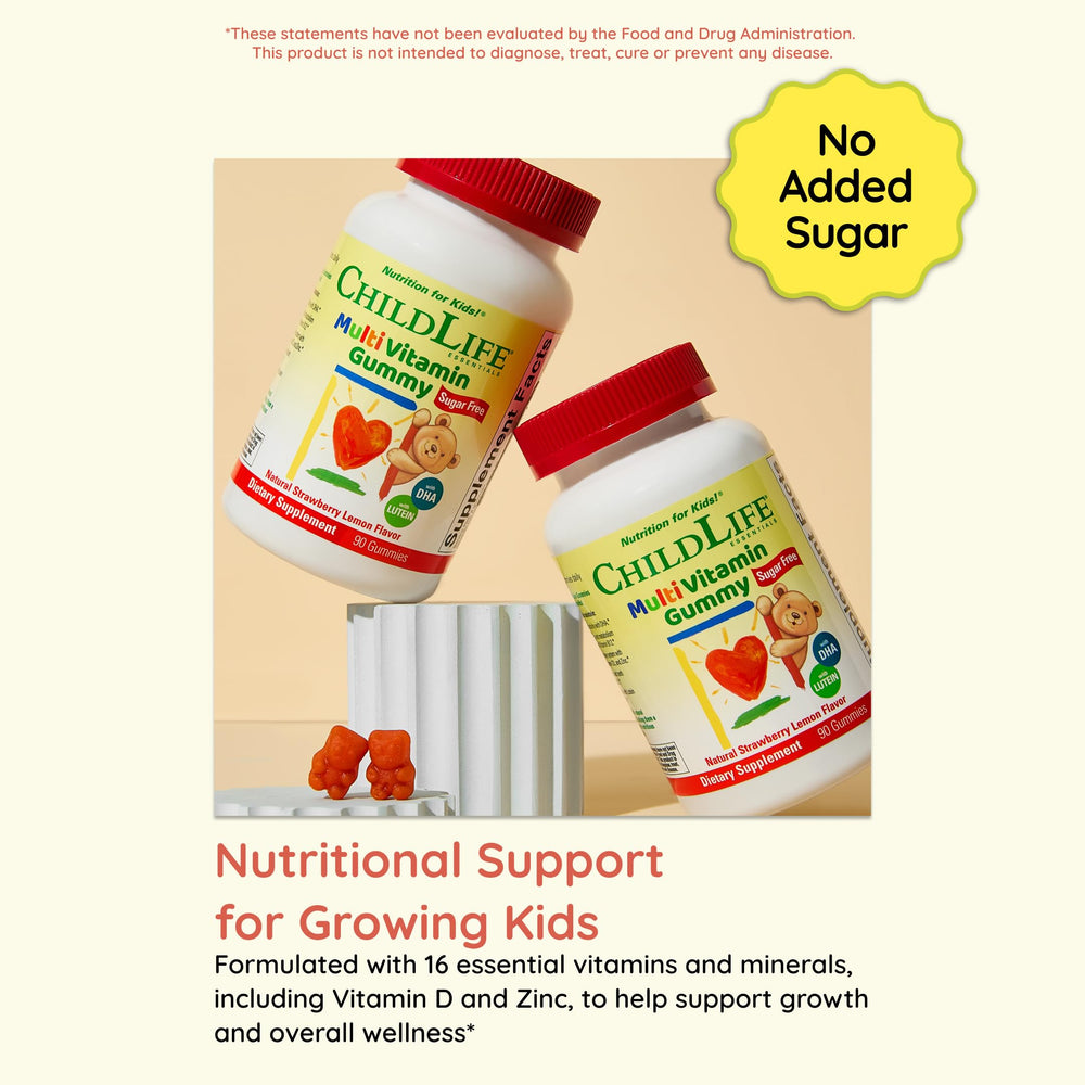 CHILDLIFE ESSENTIALS non-GMO allergen-free label signals gluten-free and dairy-free formula