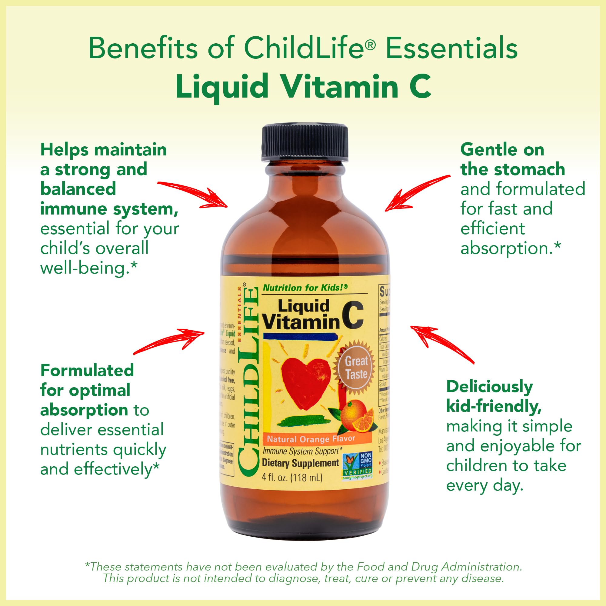 ChildLife Essentials non-GMO gluten-free label on the bottle