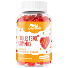 ChiQwench cholesterol supplements bottle highlighting 1500 mg plant sterols for daily support.