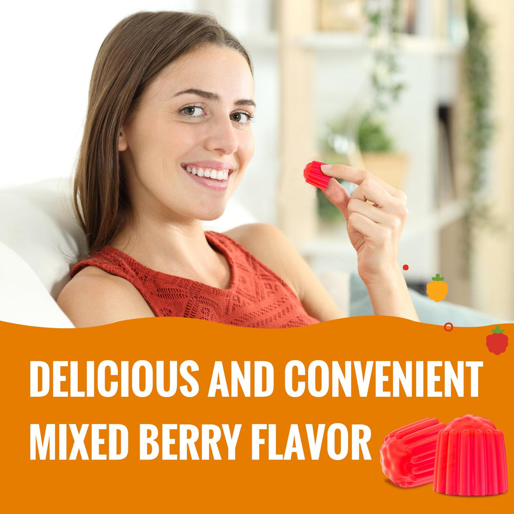 ChiQwench supplement packaging display communicates flavor and purpose